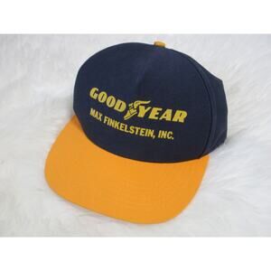Vintage GOODYEAR Hat Cap Snapback MAX FINKELSTEIN Noved Newport News VA USA